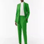 Business trousers with a slit hem